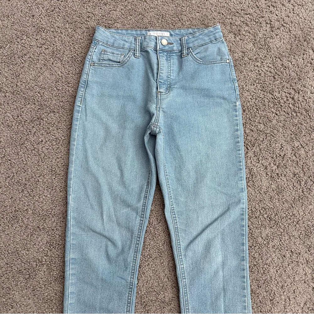 Tinseltown Light Blue Midrise Skinny Jeans Womens Juniors 27 - Picture 10 of 14